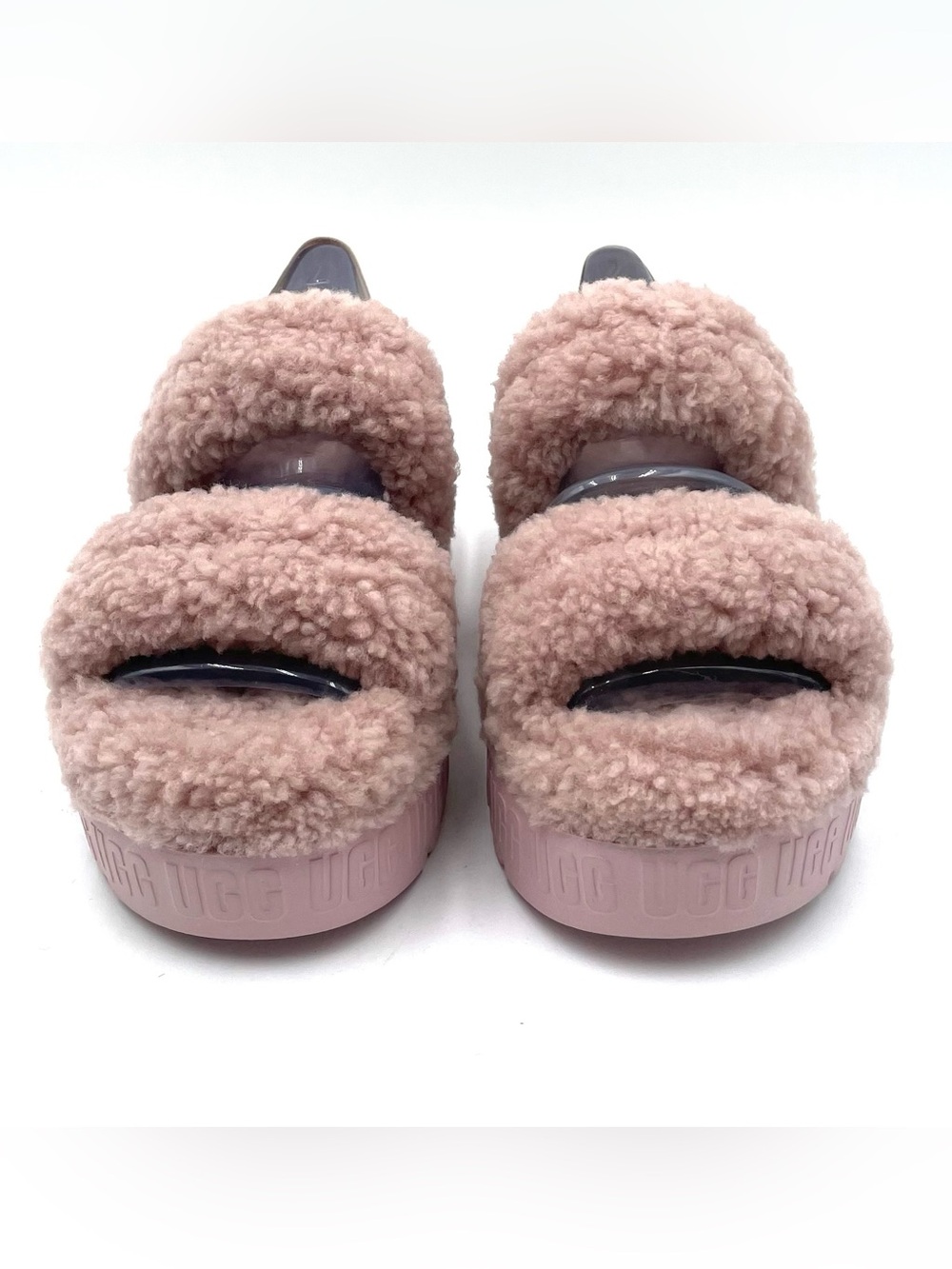 Brand New Ugg Pink Taupe Fluffita Sandals Size 7